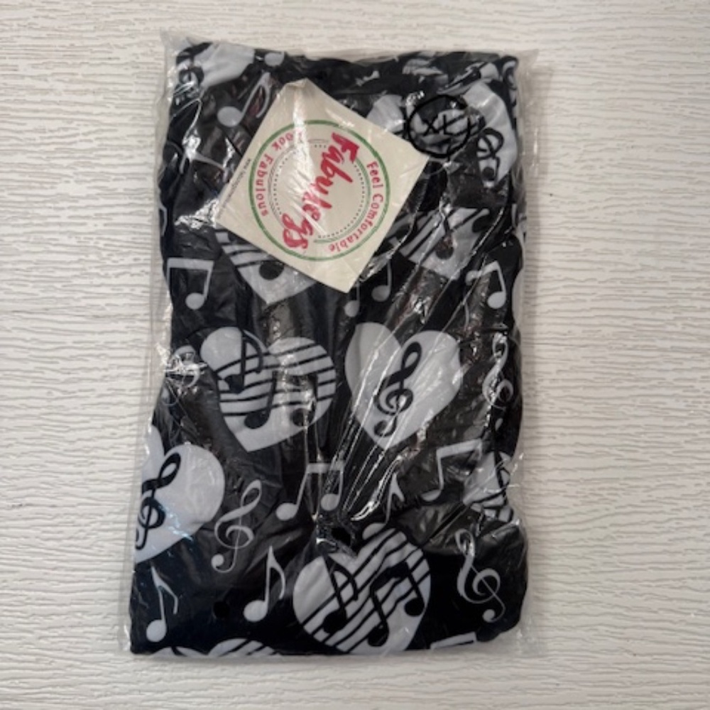 FABULEGS Musical themed leggings  size XL